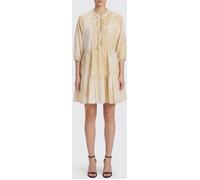 ERMANNO FIRENZE Cotton Blend Mini Chemisier Dress - Size: 40 - female