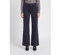 ERMANNO FIRENZE Mid-Rise Flared Corduroy Trousers - Size: 42 - female