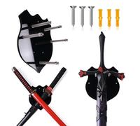 ERMMZHZW Sword Hanger,Sword Wall Mount,Axe Holder,Acrylic sword display stand,The sword stand holder can display two swords or a single sword at the same time with Hardware (Pack of 1)