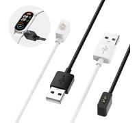 Ermorgen 2pcs USB Cable Compatible for Xiaomi Band 10/9/9 Pro, Smart Band 8 Pro /8/8 Active, Redmi Watch 6/5/5 Active/5 Lite /4/3/Lite/Active, Redmi Band 2 Charger, 3.3 FT / 1M - Black + White