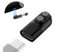 Ermorgen Charging Adapter Type C Compatible with LEDLENSER P&H Models Adapter, Magnetic Charger Fit with Various Torches & Headtorches inc P7R Core, H7R Core, H19R Signature, P18R- Black