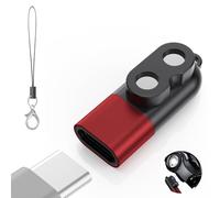Ermorgen Type C Charging Adapter Compatible with LEDLENSER MH5 MH11 MH7 MH8 iH11R ML4 Magnetic charger with lanyard - Red