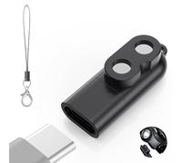 Ermorgen Type C Charging Adapter Compatible with LEDLENSER MH5 MH11 MH7 | MH8 iH11R ML4 Magnetic charger with lanyard - Black