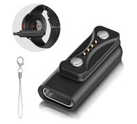 Ermorgen USB C Adapter Compatible with Polar Loop, Polar Vantage M3, Polar Pacer, Polar Pacer Pro, Polar Ignite 3, Polar Vantage V3, 5V/1A Portable Charging Adapter for Polar Watch - Black