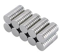 ERMWALR 100Pcs Magnets,12mm x 3mm Strong Round Neodymium Magnets for Rare Earth Crafts,Adhesive Strength Powerful Corrosion Resistant for Whiteboard Kitchen Refrigerator Jewelry Classroom Home Storage