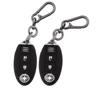 ERMWALR 2 Pack Key Fob Cover for Nissan Silicone Car Key Cover with Keychain Fit for Nissan 350Z Qashqai Murano X-Trail Kicks Tiida Micra Pathfinder Note Juke 3 Buttons Key Fob Case (Nisn-3-BB)