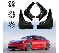 ERMWALR 4-piece car mudguard set, suitable for Tesla Model 3 from 2016 to 2023 the mudguard does not require drilling or tape and provides splash and waterproof protection for car parts