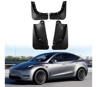 ERMWALR 4pcs car mudguard suitable for Tesla Model Y upgraded in 2024 splash proof waterproof protection for winter vehicle sediment mudguard no drilling required wheel protection for automotive parts