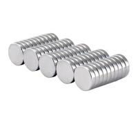 ERMWALR 50Pcs Magnets,12mm x 3mm Strong Neodymium Magnets,N52 Rare Earth Crafts Magnet Adhesive Strength Powerful Corrosion Resistant for Whiteboard Kitchen Refrigerator Jewelry Classroom Home