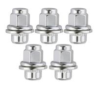 ERMWALR 5Pcs Wheel Nuts,M12 X 1.5 Alloy Locking Wheel Nuts,Silver Anti Corrosion Coating High Strength Replacement for Jaguar XF Series XK Series XKR Series F-Type S-Type X-Type XJ X350 X351 X358
