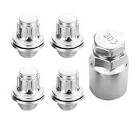 ERMWALR M12x1.5 Wheel Lug Nuts for Toyota Jaguar Lexus Mitsubishi Mag Washer Locking Wheel Nuts（5 Pcs）