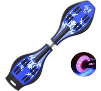 ERNAN Caster Board, Street Surfing Waveboard Light Up LED Wheels Skateboard Youth Caster Board.Castor board with Light Up Wheels for kids/teens