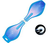 ERNAN Caster Board, Street Surfing Waveboard Light Up LED Wheels Skateboard Youth Caster Board.Castor board with Light Up Wheels for kids/teens. (nebula blue)