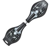 ERNAN Caster Board, Street Surfing Waveboard Light Up LED Wheels Skateboard Youth Caster Board.Castor board with Light Up Wheels for kids/teens. (Black D)