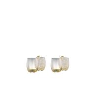 Erne' Amber Tumber Set of 4 Galway Crystal Clear One Size