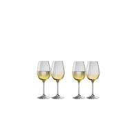 'Erne' Amber Wine Set of 4 Galway Crystal Clear One Size