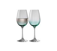 Erne' Aqua Wine Set of 2 Galway Crystal Clear One Size