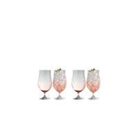 Erne' Blush Beer/Cocktail Set of 4 Galway Crystal Clear One Size