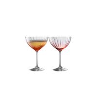 Erne' Blush Cocktail/Champagne Set of 2 Galway Crystal Clear One Size