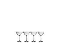 'Erne' Saucer Champagne Set of 4 Galway Crystal Clear One Size