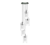 Ernest 5 Light Multi-Drop Pendant Ceiling Light silver-coloured