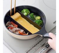 [ernest] Frying Pancenter Egg Triple Pan Miniih,deepboiling),20cm,can Make 3 Types Of Side Dishes At The Same Time,egg Roasting,quick Cooking,major