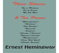 Ernest Hemingway Three stories & ten poems Hardcover Book Ernest Hemingway Multicolor