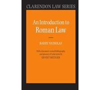 Ernest Metzger - An Introduction to Roman Law - New Paperback - P555z