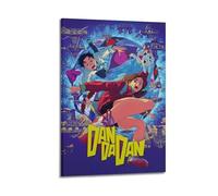 ERNGDFCV DAN DA DAN Anime Poster4 Poster Decorative Painting Canvas Wall Posters And Art Picture Print Modern Family Bedroom Decor Posters 16x24inch(40x60cm)