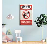 ERNGDFCV Do Not Feed Titanus Doug Poster Poster Decorative Painting Canvas Wall Posters And Art Picture Print Modern Family Bedroom Decor Posters 16x24inch(40x60cm)