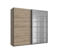 Ernie 2 Door Oak Sliding Mirrored Wardrobe