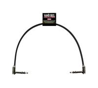 Ernie Ball 12" Single Flat Ribbon Stereo Patch Cable - Black