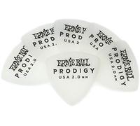 Ernie Ball 2.0 mm White Large Shield Prodigy Picks 6-pack