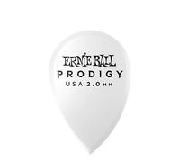 Ernie Ball 2.0 mm White Teardrop Prodigy Picks 6-pack