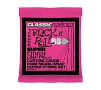 Ernie Ball Super Slinky Classic Rock n Roll Pure Nickel Wrap Electric Guitar Strings - 9-42 Gauge, Pack of 1