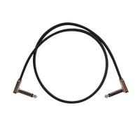 Ernie Ball 24in Single Flat Ribbon Patch Cable - Black (0.60m / 2ft)