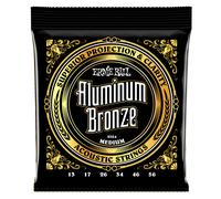 Ernie Ball 2564 Aluminum Bronze 13-56 Acoustic Guitar Strings, Medium