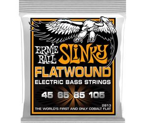 Ernie Ball 2813 Cobalt Flatwound Hybrid Slinky 4-String bass strings 45-105