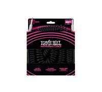 Ernie Ball 30 ft Coiled Straight / Straight Instrument Cable - Black
