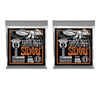 Ernie Ball 3122 Coated Titanium Hybrid Slinky Electric Guitar Strings - 2 PACK