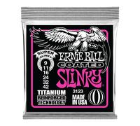 Ernie Ball Super Slinky Coated Titanium RPS Electric Guitar Strings - 9-42 Gauge