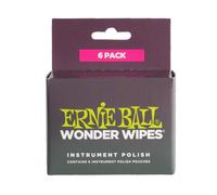 Ernie Ball P04278 Wonder Wipes Instrument Polish 6 Pack
