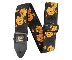 Ernie Ball 5358 Classic Jacquard Electric and Bass Guitar Strap Tangerine Rose