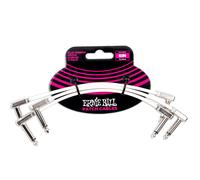 Ernie Ball 6” Flat Ribbon Patch Cable 3-Pack, White (NEW)