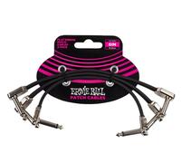Ernie Ball 6 inch Flat Ribbon Patch Cable 3-Pack