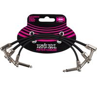 Ernie Ball 6 inch Flat Ribbon Patch Cable 3-Pack