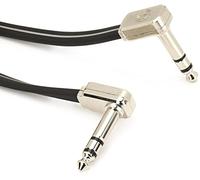 Ernie Ball 6" Single Flat Ribbon Stereo Patch Cable - Black