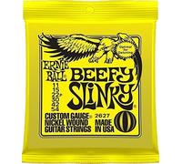 Ernie Ball Beefy Slinky Electric Guitar Strings - includes 6 free plectrums