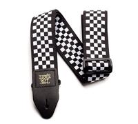 Ernie Ball Black & White Checkered Jacquard Guitar Strap