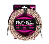 Ernie Ball Braided Instrument Cable Straight/Straight 18ft - Emerald Argyle
